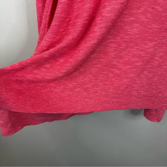 NEW Eileen Fisher Woman Bateau Neck Top Pink Grapefruit Organic Linen Cotton 2X - Picture 3 of 9
